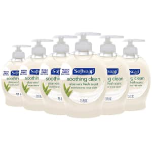 Softsoap Moisturizing 7.5-oz. Liquid Hand Soap 6-Pack for $4 via Sub & Save Softsoap Moisturizing 7.5-oz. Liquid Hand Soap 6-Pack for $4 via Sub & Save