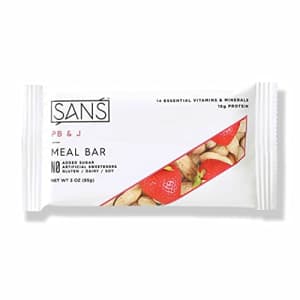 Sans Digital SANS PB and J Meal Replacement Protein Bar | All-Natural Nutrition Bar With No Added Sugar | for $35