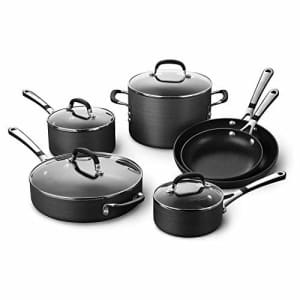 Calphalon Simply Pots and Pans Set, 10 Piece Cookware Set, Nonstick for $200 Calphalon Simply Pots and Pans Set, 10 Piece Cookware Set, Nonstick for $200