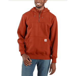 Carhartt Men's Rain Defender Loose Fit Quarter-Zip Sweatshirt for $30