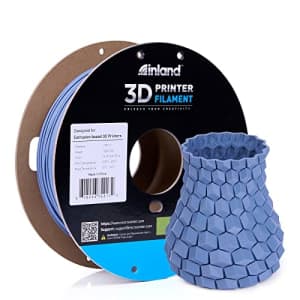 Inland PLA 3D Printer Filament 1.75mm - Dimensional Accuracy +/- 0.03mm - 1kg Cardboard Spool (2.2 for $18