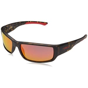 Smith Optics Smith Survey Polarized Sunglasses Matte Camo/Polarized Red Mirror, One Size - Men's for $58