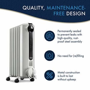 DeLonghi TRRS0715E 1,500W oil filled radiator electric heater for $195 DeLonghi TRRS0715E 1,500W oil filled radiator electric heater for $195