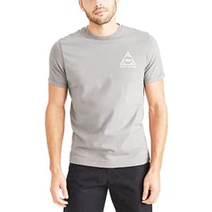 Dockers Men's Slim Fit Short Sleeve Graphic Tee Shirt, (New) Foil Grey-Triangle, XX-Large for $20