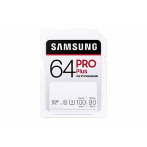 SAMSUNG PRO Plus SD Full Size SD Card 64GB, MB-SD64K/AM for $15