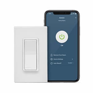 Leviton D215S-2RW Decora Smart Wi-Fi Switch (2nd Gen), Works with Hey Google, Alexa, Apple for $44