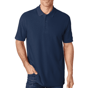 Gildan Men's 100% Cotton Polo Shirts 4-Pack for $33