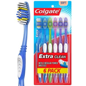 Colgate Extra Clean Soft Toothbrush 6-Pack for $4.22 via Sub & Save