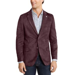 Nautica Men's Modern-Fit Faux-Suede Sport Coat for $40 Nautica Men's Modern-Fit Faux-Suede Sport Coat for $40