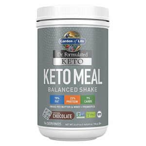 Garden of Life Dr. Formulated Keto Meal Balanced Shake - Chocolate Powder, 14 Servings, Truly Grass for $58