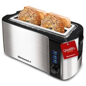 Elite Gourmet ECT-3100## Long Slot Toaster, Reheat, 6 Toast Settings, Defrost, Cancel Functions, for $35 Elite Gourmet ECT-3100## Long Slot Toaster, Reheat, 6 Toast Settings, Defrost, Cancel Functions, for $35