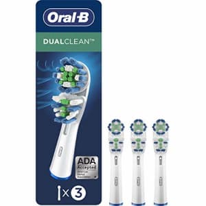 Oral-B Dual Clean Replacement Electric Toothbrush Replacement Brush Heads, 3ct for $22
