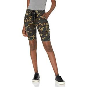 V.I.P. JEANS Women's Super Cute Jeans Shorts Acid Washed, Classic Camo Cargo, 9 for $25