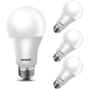 Energetic Smarter Lighting 100W-Equivalent A19 LED Light Bulb 4-Pack for $7 Energetic Smarter Lighting 100W-Equivalent A19 LED Light Bulb 4-Pack for $7