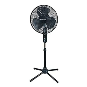 Comfort Zone HBCZST161BTEBK Oscillating Pedestal Fan, Black for $23