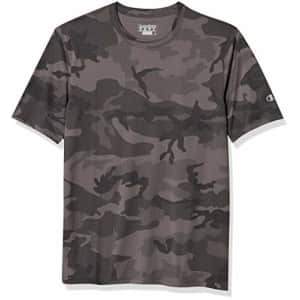 Champion Men's Short Sleeve Double Dry Performance T-Shirt, Stone Gray Camo, XX-Large for $13 Champion Men's Short Sleeve Double Dry Performance T-Shirt, Stone Gray Camo, XX-Large for $13