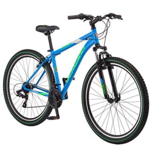 Schwinn High Timber Youth/Adult Mountain Bike, Steel Frame, 29-Inch Wheels, 21-Speed, Blue for $360