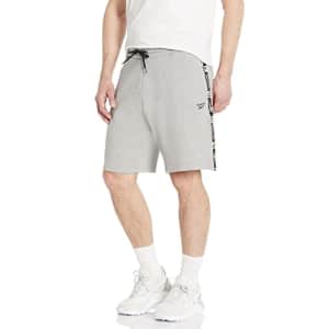 Reebok Men's Standard Fleece Shorts, Grey, XX-Large for $14