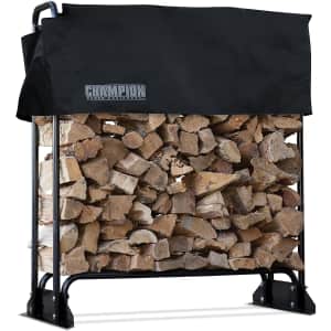 Champion Power Equipment 48" Firewood Rack w/ Weather-Resistant Cover for $82