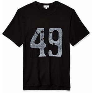 AG Adriano Goldschmied Men's Beckham Short Sleeve Crew Tee Shirt, 49-True Black, L for $20