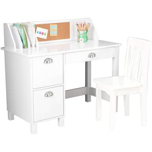 KidKraft Wooden Study Desk with Chair for $160