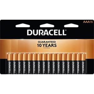 Duracell - CopperTop Alkaline Batteries with Duralock Power Preserve Technology, AAA, 16/Pk for $16