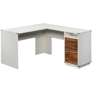 Sauder Vista Key 60" 2-Drawer L-Shaped Desk for $343 Sauder Vista Key 60" 2-Drawer L-Shaped Desk for $343
