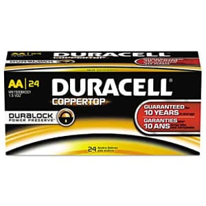 Duracell MN1500BKD CopperTop Alkaline Batteries, AA, 144/CT for $95