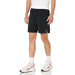 Reebok Men's Standard Woven Running Shorts, Black, XS for $30