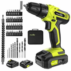 SnapFresh Cordless Drill - 20V Cordless Drill with Battery & Charger, Impact Drill Set for Home, for $59