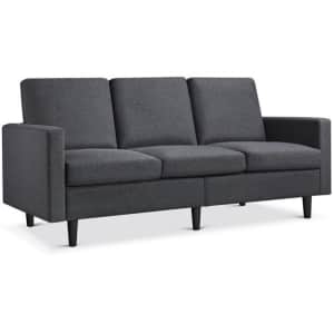 Alden Design Fabric Sofa for $300