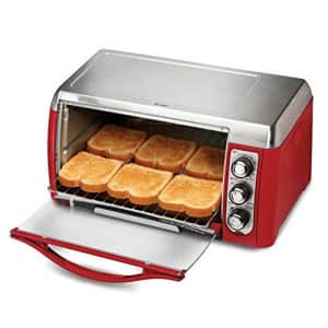 Hamilton Beach 31335 Ensemble 6-Slice Toaster Oven, Red for $71
