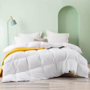 Topllen King All Season 100% Cotton Hypoallergenic Down Comforter for $81 Topllen King All Season 100% Cotton Hypoallergenic Down Comforter for $81