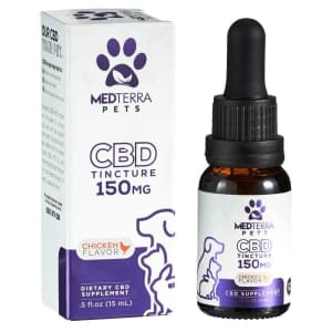 Medterra 150mg CBD Pet Tincture 0.5-oz. Bottle for $11 Medterra 150mg CBD Pet Tincture 0.5-oz. Bottle for $11
