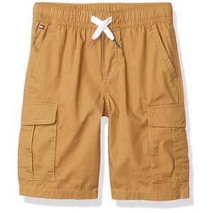 Tommy Hilfiger Boys' Drawstring Cargo Pocket Short, Antique Bronze, Large (16/18) for $30 Tommy Hilfiger Boys' Drawstring Cargo Pocket Short, Antique Bronze, Large (16/18) for $30