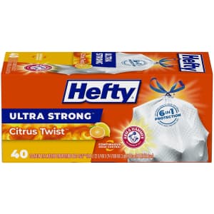 Hefty 13-Gallon Ultra Strong Tall Kitchen Trash Bags 40-Pack for $5.45 via Sub & Save