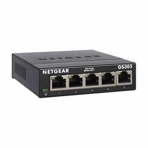 NETGEAR 5-Port Gigabit Ethernet Unmanaged Switch (GS305) - Home Network Hub, Office Ethernet for $17