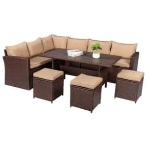 8-Piece Rattan Dining Set for $650