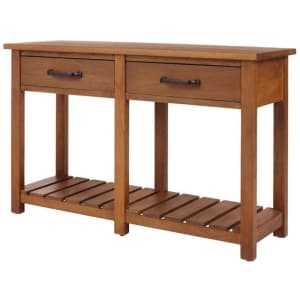 Home Decorators Collection Danforth 48" Wood Console Table for $275 Home Decorators Collection Danforth 48" Wood Console Table for $275