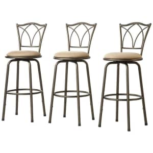 Home Decorators Collection Double Cross-Back Adjustable Bar Stool: 3 for $121 or 6 for $217 Home Decorators Collection Double Cross-Back Adjustable Bar Stool: 3 for $121 or 6 for $217
