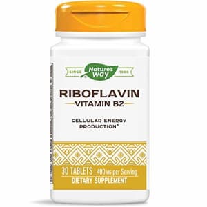 Nature's Way Enzymatic Therapy Riboflavin Vitamin B2, 400 mg per serving (Packaging May Vary) for $13