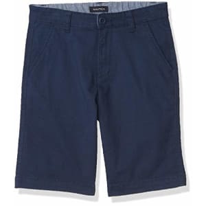 Nautica Boys' Stretch Twill Flat Front Shorts, Dark Navy, 7 for $28 Nautica Boys' Stretch Twill Flat Front Shorts, Dark Navy, 7 for $28