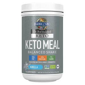 Garden of Life Dr. Formulated Keto Meal Balanced Shake - Vanilla Powder, 14 Servings, Truly Grass for $58