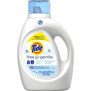 Tide Free & Gentle 92-oz. Liquid Laundry Detergent for $10 via Sub & Save