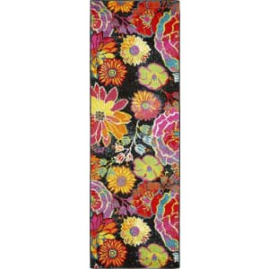 Unique Loom Lyon Collection Floral Runner Rug for $100 Unique Loom Lyon Collection Floral Runner Rug for $100