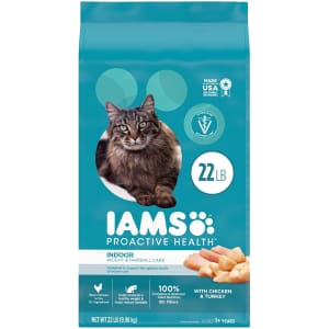 IAMS Protective Health Adult Indoor Weight & Hairball Care Dry Cat Food for $19 via Sub. & Save