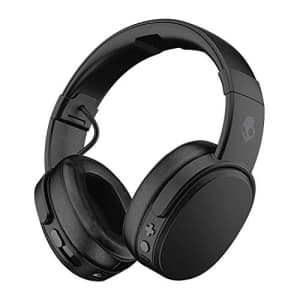 Skullcandy Crusher Bluetooth Wireless Over-Ear Headphones with Microphone - (Renewed) (Black) for $74