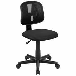 Flash Furniture Flash Fundamentals Mid-Back Black Mesh Swivel Task Office Chair with Pivot Back for $59