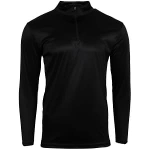 Reebok Men's 1/4 Zip Long Sleeve Shirt for $10