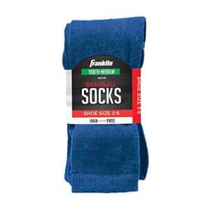 Franklin Sports Youth Baseball Socks - Baseball and Softball Socks - Blue - Medium for $25